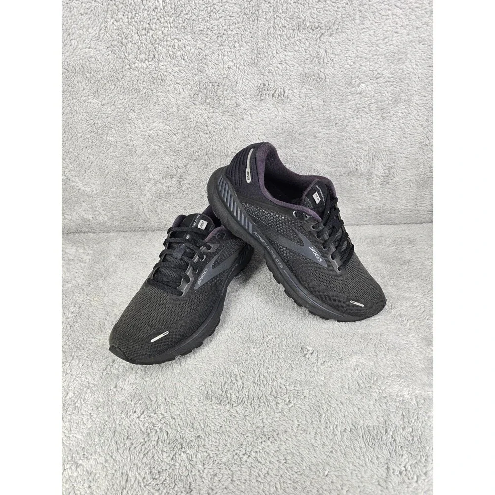 Brooks Adrenaline GTS 22 Mens Size 9 Black Running Shoes Sneakers 1103661D020